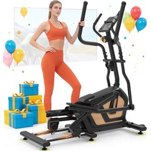 Neezee Ellittica 3 in 1, 16 Livelli di Resistenza, Volano 10 kg per Casa