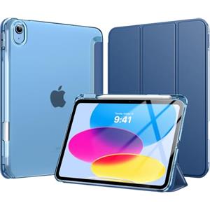 MoKo Cover per iPad (A16) 11a/10a Generazione 11/10,9 Pollici, Blu Marino
