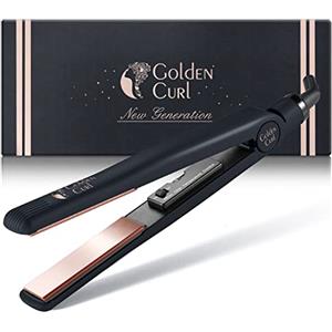 Golden Curl Piastra per Capelli Golden Curl - 5 Anni di Tranquillità - Piastra Professionale 2 in 1 per Lisciare e Arricciare i Capelli - Ferro Hair Straightener Lisciante e a Onde (Rosa Oro)