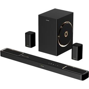 ULTIMEA 5.1.2 Soundbar TV con Dolby Atmos, 460W, Sistema Audio Surround, 2 Altoparlanti Surround, APP Controllo, Soundbar con Subwoofer Home Theater, Bluetooth 5.4, HDMI eARC, Skywave F40 Boom