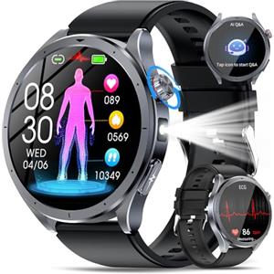 YUPENG 2026 Nuovo Smartwatch Uomo AI GPT/ECG/HRV/Pressione Sanguigna/Acido Urico