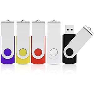 KOOTION 5 Pezzi Chiavetta USB 16GB, KOOTION USB 2.0 Penna USB 16 Giga Piccolo e Leggero Chiavette USB 16G 5 Pack Chiave USB 5 color Set Pennetta USB Con indicatore LED Para Ordenador/TV/Coche/Player, ect