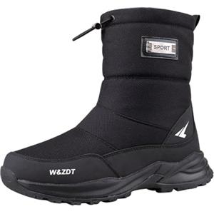 Sobzia Scarpe Da Neve Uomo Impermeabili Antiscivolo Doposci Scarpe Neve Calde Termici Scarponi Stivali Invernali Pelliccia Foderati Imbottiti Dopo Sci Snow Boots Montagna Per Attività All'Aperto