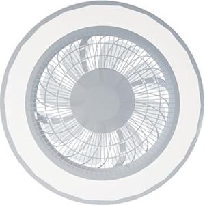 ARDES AIRGLOW AR5PL50 Ventilatore da soffitto Ø48 cm con motore DC 56 W, luce LED 3200 lm regolabile 3000-6000 K e telecomando per uso domestico