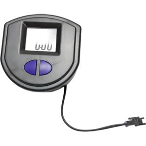 NexRen Contatore fitness LCD per vogatore, display digitale con timer con monitoraggio ripetizioni e calorie, monitor compatto per attrezzature da palestra domestica, stepper per scale, blu, 80 x 80 mm