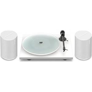 Pro-Ject + Sonos T1 EVO BT bianco opaco + Era 100 bianco opaco (set di 2)
