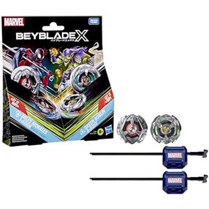 Hasbro Beyblade X in collaborazione con Marvel, Miles Morales 1-60GN vs. Green Goblin 9-80HT