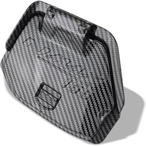 YDADV Per NMAX V3 Cassetta degli attrezzi Coperchio di stoccaggio NMAX 125 155 Tech Max Accessori Porta caricatore USB Coperchio NMAX 155 2025 Cappucci antipolvere (Modello in fibra di carbonio-1)