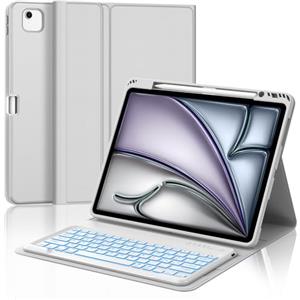 Occtingkind Per iPad Air 13 (M4/M3/M2) Cover Tastiera con RGB Italiana
