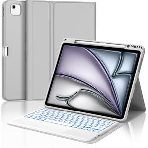 Occtingkind Per iPad Air 13 (M4/M3) Cover Tastiera con RGB & TP Italiana