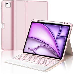 Occtingkind Per iPad Air 13 (M4/M3/M2) Cover Tastiera con RGB & TP Italiana