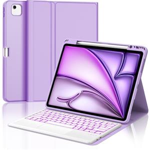 Occtingkind Per iPad Air 13 (M4/M3/M2) Cover Tastiera con RGB & TP Italiana