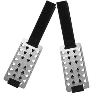 WRITWAA Ramponi Antiscivolo per Scarpe, Copriscarpe Punte, Acciaio Inossidabile e Sticker, Nero, per Camminare e Caccia, Uomo e Donna