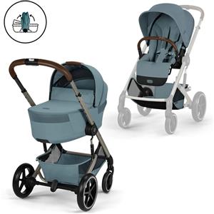 Cybex Duo Balios S Lux Con Navicella Richiudibile Stormy Blue