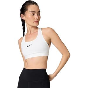 Nike DX6821-100 Swoosh Medium Support Reggiseno Sportivo Donna White/Stone Mauve/Black Taglia 2XS