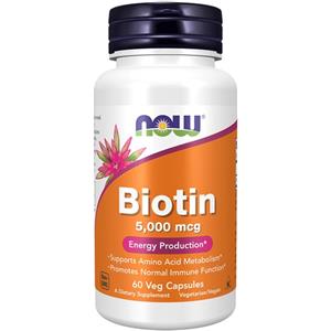 NOW FOODS Biotina 5000 mcg 60 Pc