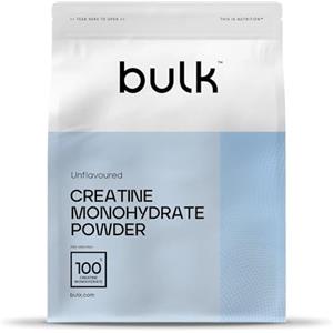 BULK POWDERS Bulk Creatina Monoidrato Polvere 250 g | 73 porzioni | Creatina micronizzata pura | Senza aroma | Vegano e Halal | Ideale per fitness, allenamento e palestra | Si scioglie facilmente