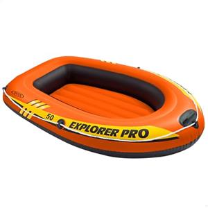 Intex Explorer Pro 50 Canotto Gonfiabile Galleggiante, Arancione, 137 x 85 x 23 cm