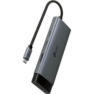 TP-Link UH7020C Hub USB C 7 in 1, 1 HDMI 4K@60Hz, SD e MicroSD, 1 PD 100W, 1 Porta USB-C, 2 Porte USB-A, USB3.0, 5 Gbps SuperSpeed, Win11/10/8.1/8/7, Mac OS, Linux OS, iOS, Android, Chrome OS