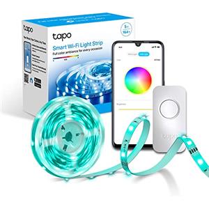 Tapo L900-5 Striscia LED Smart Wi-Fi 5m, Controllo Vocale Compatibile con Alexa e Google Assistant, Sync-to-Music, Luci LED per Casa, Bar, Festa, Accorciabile e Controllo dall'APP
