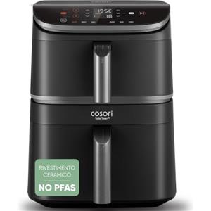 Cosori Turbo Tower Pro Friggitrice ad Aria 10,8 Litri, Doppia Resistenza
