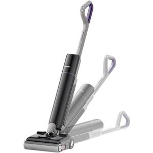 EUREKA FloorShine 830 Aspirapolvere Lavapavimenti 24000Pa, Lavasciuga Pavimenti senza Filo Design Piatto 180° 13,7cm, Anti-Groviglio, Bordi su 3 Lati, per Case con Animali, Autonomia 60 Min
