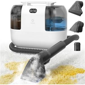 WOOX Lavatappeti e Divani Lava e Asciuga, Lavatappezzeria a Vapore e Espira 15Kpa ad alta potenza con accessori esclusivi Pulitore a vapore 2 in 1 per tessuti, auto, macchie, casa