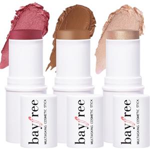 KIMUSE Multi-Stick Fard in Stick per guancia, occhi e labbra, illuminante & Contouring Viso in Crema : Texture Cremosa e Risultato a Lunga Tenuta