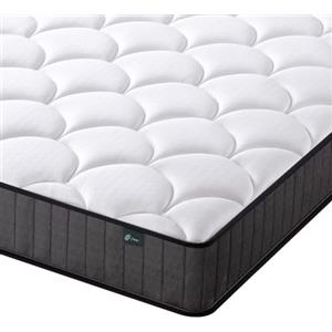 Zinus Materasso Singolo 80x190 cm Hybrid - Altezza 15 cm - Tight Top - Materasso Memory Foam e Molle Insacchettate - Certificato OEKO-TEX - Comfort Ergonomico