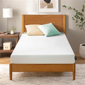 Zinus Materasso Singolo 80x190 cm - Ortopedico a Schiuma Viscoelastica con 5 Zone di Supporto - Altezza 11 cm - Media Rigidità - Certificato OEKO-TEX - Materasso Ergonomico e Traspirante