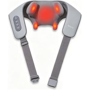Breo N5mini Massaggiatore Cervicale Shiatsu 5D con Calore, Impastare,grigio