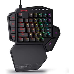 Redragon K585 Tastiera Gaming Meccanica Una Mano Cablata RGB 7 Tasti Macro