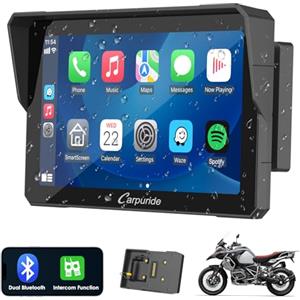 Carpuride W702B Pro Moto Carplay Schermo con Supporto per BMW Moto