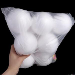 Generic Palline di Natale in schiuma bianca, palline in polistirolo per decorazioni artistiche fai da te, decorazioni per albero di Natale bianco (10 cm-10 pezzi)