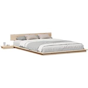 vidaXL Bedframe Bruin 140 x 200 cm Hout