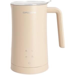 CREATE/MILK FROTHER STUDIO/Scaldalatte e montalatte elettrico Sabbia/Touch screen, 4 programmi automatici, sistema di sicurezza, 350ml, utilizzo a freddo o a caldo, 400 W