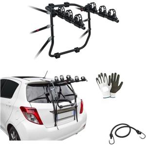 MOTO SPORT MONDO COMPATIBILE CON PEUGEOT 3008 dal 09 al 16 PORTABICI POSTERIORE PER AUTO ADATTO PER 3 BICI PORTA BICICLETTE MISTRAL CON 3 SCOMPARTI CON REGOLAZIONI CARICO MAX 45KG