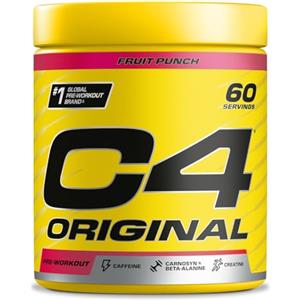 CELLUCOR C4 Original Beta Alanine Sports Nutrition Bulk Polvere pre-allenamento per uomini e donne | I migliori integratori di bevande energetiche pre-allenamento |Creatina monoidrato |Fruit Punch|60 porz