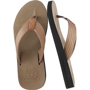 AX BOXING Infradito Uomo Pantofole Estate Ciabatte da Spiaggia e Piscina Sandali Antiscivolo Marrone EU44