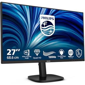 PHILIPS Monitor 27B2N3500J 27 pollici 2560x1440, WQHD, 120Hz, IPS Panel, 4ms GtG, USB Hub Speakers, Height Adjustment, (HDMI2x 2.0 DP 1x 1.2) Nero