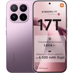 XIAOMI 17T, Smartphone 12+512GB, Violet, Teleobiettivo Leica 5x