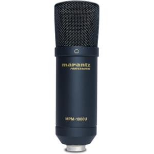 Marantz Professional MPM-1000U Microfono da Studio a Condensatore USB | Plug-e-Play, Senza Driver. Ideale Chiamate, Lezioni, Podcast Principianti, Registrazione Vocale. PC/Mac, Cavo+Supporto Incl.