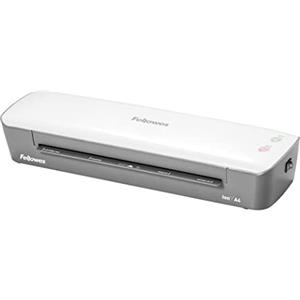 Fellowes plastificatrice Ion A4, formato A4, fino a 125 micron, per casa e ufficio, plastificatrice con leva di sblocco e modalità riposo, riscaldamento in 4 minuti, incluso starter pack di 10 pouches
