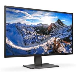 Philips 439P1/00 43" 4k Docking Monitor con ingresso RJ45, 16:9 VA, HDR 400, MULTIVIEW, KVM SWITCH, PiP, PbP, AUDIO INTEGRATO, REGOLAZIONI ERGONOMICHE, 3 HDMI, DP, USB-C, HUB USB, NERO