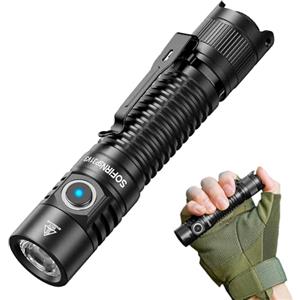 Sofirn SP31 V3.0 Torcia Led Ricaricabile Super Luminosa Torcia 2000 lumen, Potente Professionale Tattica Torcia con 8 modalità, per esterni, casa, emergenza, impermeabile IPX8