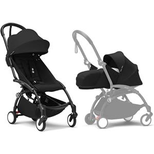 Stokke Passeggino Stokke YOYO3 con Newborn Pack - Include telaio, YOYO 6+ Color Pack, e 0+ Newborn Pack Nero