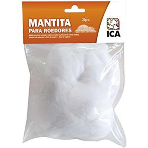 ICA PELOTER - Letto per roditori, 100% Cotone, Naturale, 20 g