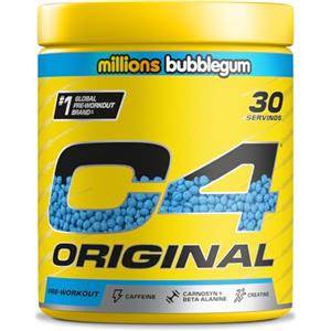 CELLUCOR C4 Original Pre Workout Powder, Bubblegum, 30 porzioni | Bevanda energetica pre-allenamento senza zucchero in polvere con 150 mg di caffeina, 1500 mg di creatina monoidrato, 1600 mg di beta alanina