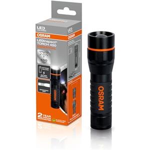 OSRAM LEDinspect TORCH 450 ESSENTIAL, funzione zoom, luminosità 450lm, 6500K, 3 modalità di illuminazione, torcia di ispezione a LED