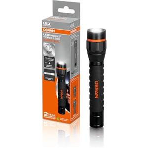 OSRAM LEDinspect TORCH 350 ESSENTIAL, funzione zoom, luminosità 350lm, 6500K, 3 modalità di illuminazione, torcia di ispezione a LED
